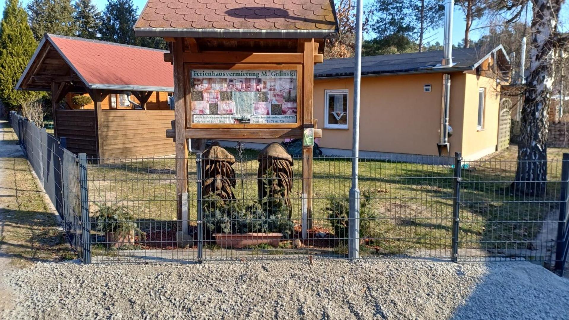 Ferienhäuser Golinski mit Kamin und umzäutem Grundstück am Neuendorfer See Alt Schadow Exterior foto