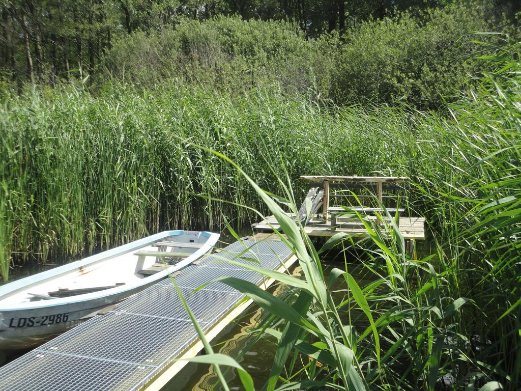 Ferienhäuser Golinski mit Kamin und umzäutem Grundstück am Neuendorfer See Alt Schadow Exterior foto